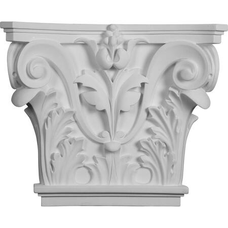DWELLINGDESIGNS 16.5 x 13.63 x 3.75 in. Acanthus Leaf Pilaster Capital Fits Pilasters Up to 10.375 x 0.75 in. DW638917